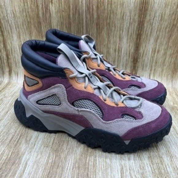 Timberland Motion Scramble Mid Men's Size 9 Boots Purple Orange Grey Waterproof